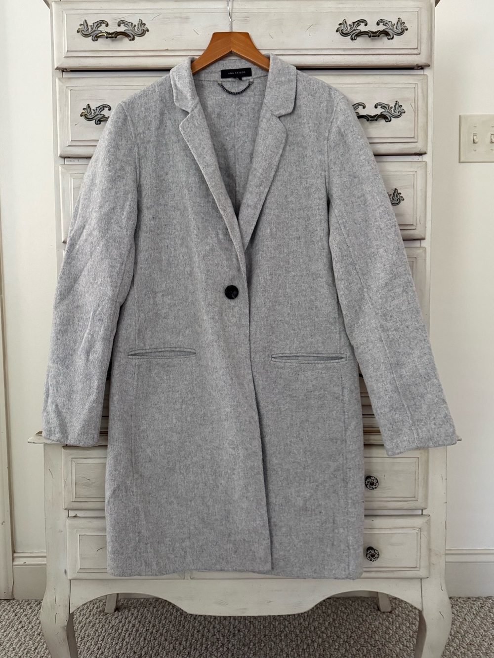 Ann Taylor Grey Wool Coat